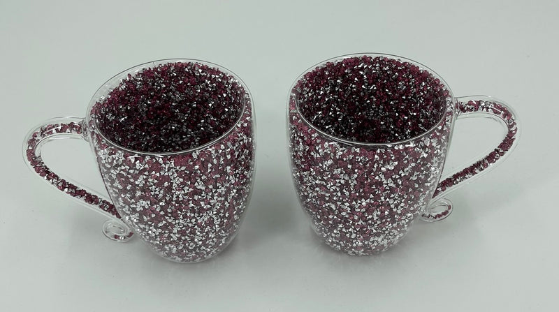 Crystal Diamond Tea Coffee Cup Mug Set of 2 – STYLE DECOR24